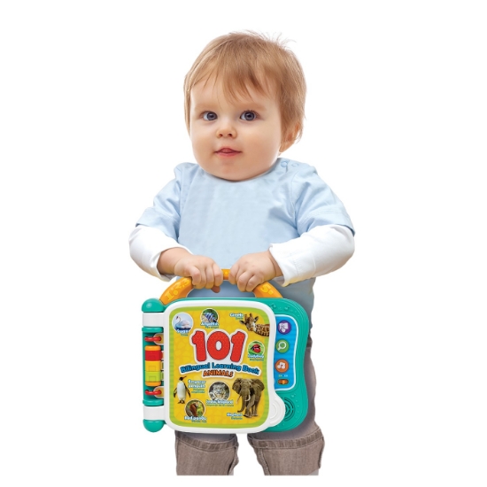 Imagine Cărticică bilingvă Winfun – învață 101 animale în engleză și spaniolă