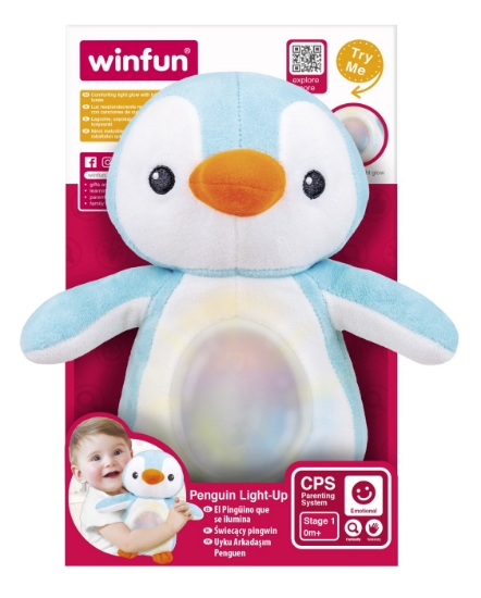 Imagine WINFUN JUCARIE PINGUIN ALBASTRU CU SUNETE SI LUMINI
