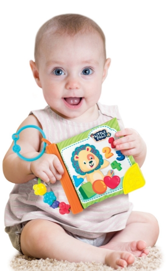 Imagine Cărticică senzorială Winfun – cu activități și animale vesele pentru bebeluși