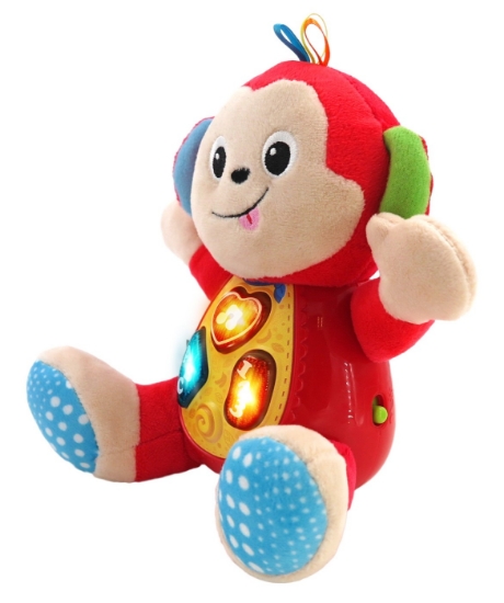 Imagine Maimuțica interactivă Winfun – cu lumini, melodii și fraze educative