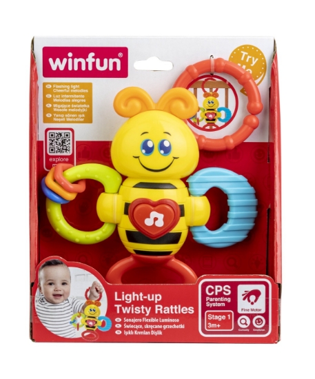 Imagine WINFUN ZORNAITOARE ALBINUTA CU SUNETE SI LUMINI