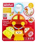Imagine Winfun zornăitoare mașinuță cu 3 chei