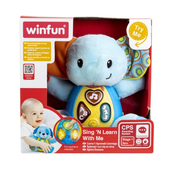 Imagine Elefănțel interactiv Winfun Timber – cu lumini, melodii și fraze educative