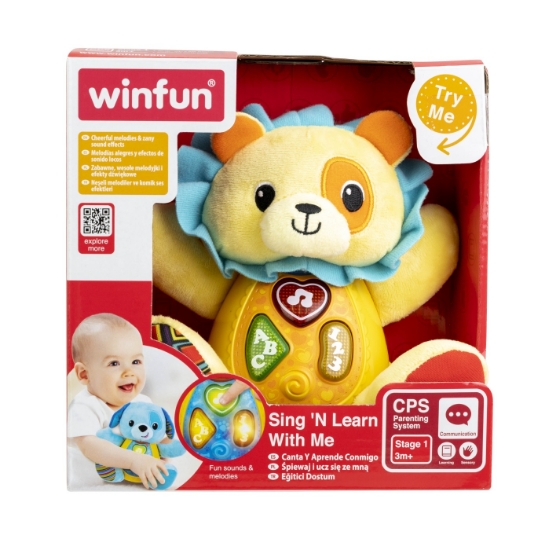 Imagine Leu interactiv Winfun Caesar – cu lumini, rime și melodii educative