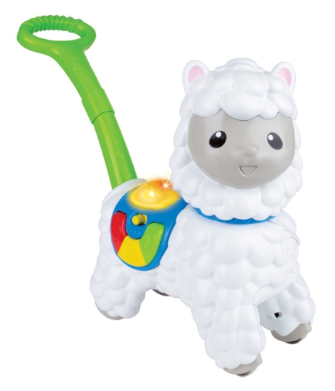 Imagine Winfun jucarie de impins alpaca