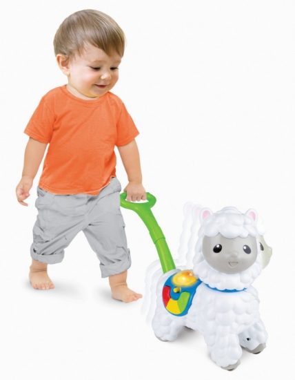 Imagine Winfun jucarie de impins alpaca