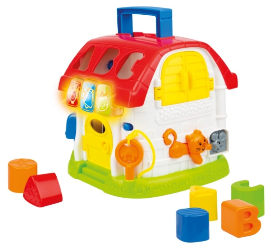 Imagine Winfun căsuță interactivă cu forme, litere și lumini – pentru învățare prin joacă