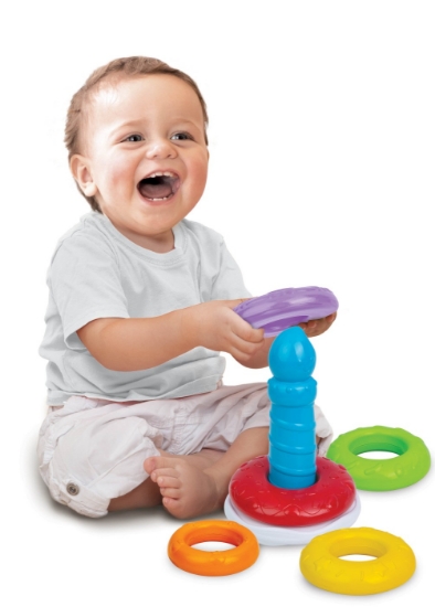 Imagine Winfun turn cu cercuri colorate în formă de tort