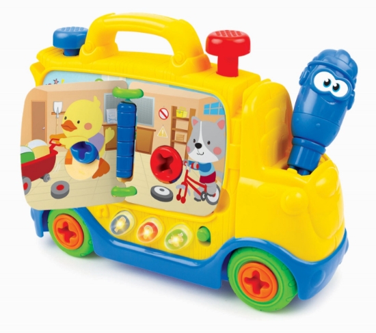 Imagine Camion interactiv Winfun cu unelte, sunete și melodii educative