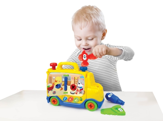 Imagine Camion interactiv Winfun cu unelte, sunete și melodii educative