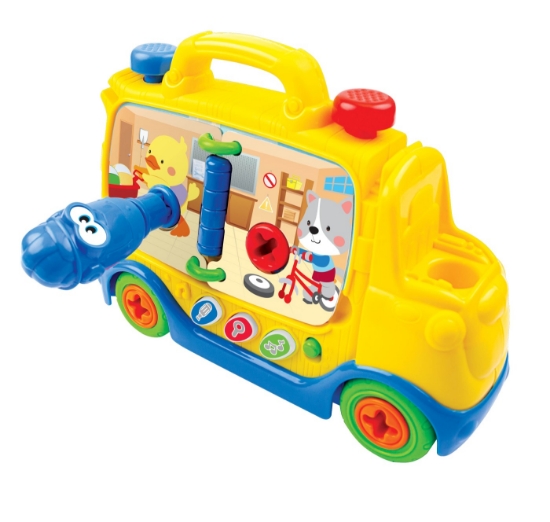 Imagine Camion interactiv Winfun cu unelte, sunete și melodii educative