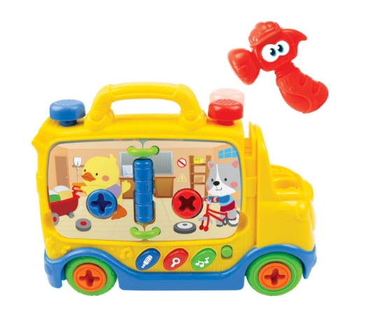 Imagine Camion interactiv Winfun cu unelte, sunete și melodii educative