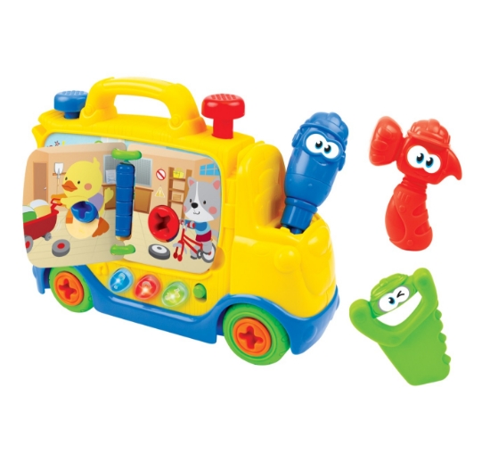 Imagine Camion interactiv Winfun cu unelte, sunete și melodii educative