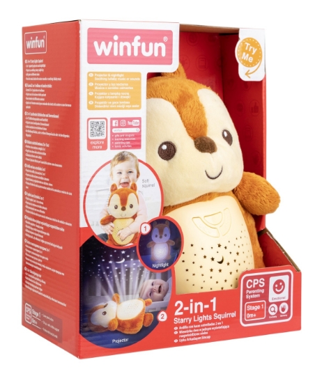 Imagine Winfun proiector si lampa de veghe veverita
