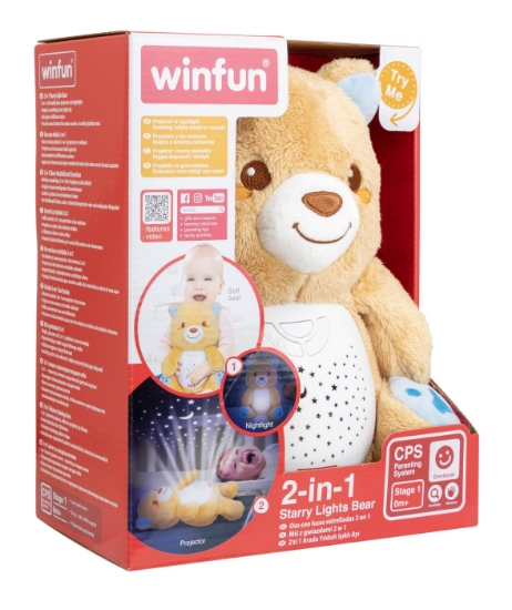 Imagine Winfun proiector si lampa de veghe ursulet