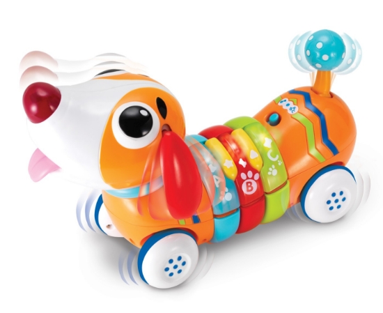 Imagine Winfun cățeluș interactiv cu telecomandă, lumini și sunete – joacă educativă de la 18 luni