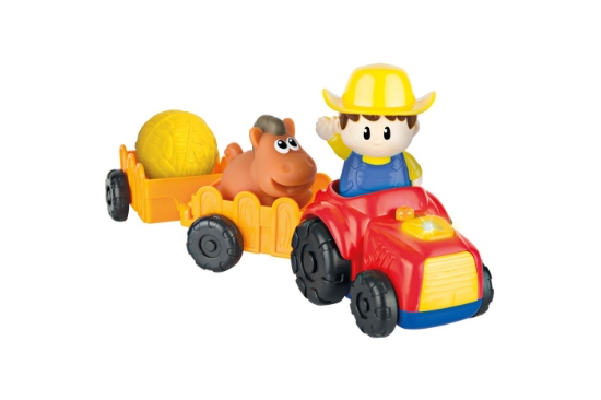 Imagine Winfun Tractoraș cu remorcă și figurină fermier