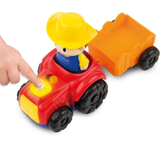 Imagine Winfun Tractoraș cu remorcă și figurină fermier