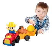 Imagine Winfun Tractoraș cu remorcă și figurină fermier