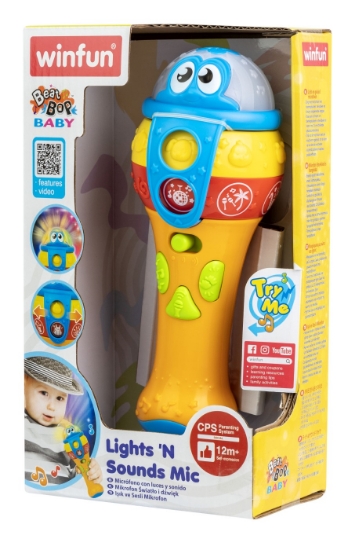 Imagine Winfun microfon cu sunete și lumini