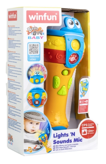 Imagine Winfun microfon cu sunete și lumini