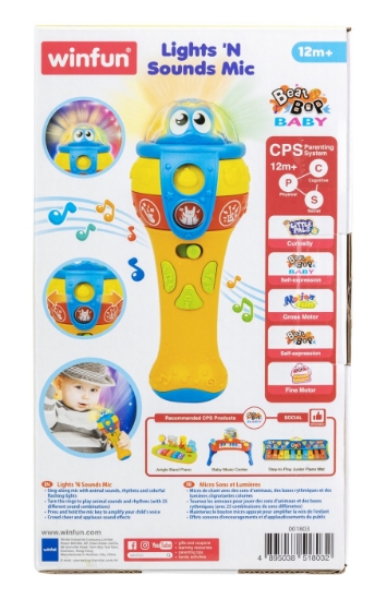 Imagine Winfun microfon cu sunete și lumini