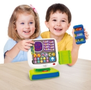 Imagine Winfun Casa de marcat interactivă – set complet cu scanner, monede, accesorii și sunete realiste