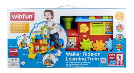 Imagine Antemergător Winfun Trenulet 3-în-1 cu lumini și sunete educative