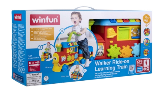 Imagine Antemergător Winfun Trenulet 3-în-1 cu lumini și sunete educative
