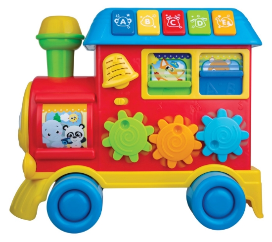 Imagine Antemergător Winfun Trenulet 3-în-1 cu lumini și sunete educative