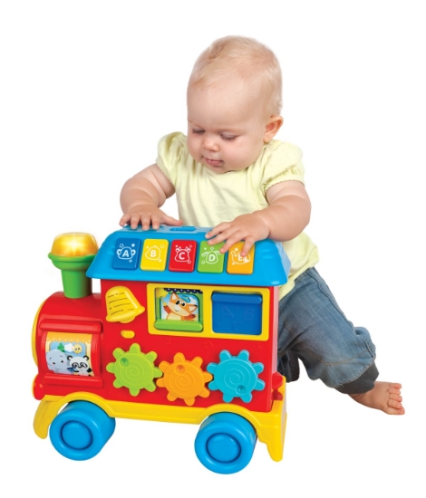Imagine Antemergător Winfun Trenulet 3-în-1 cu lumini și sunete educative