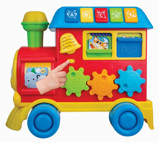 Imagine Antemergător Winfun Trenulet 3-în-1 cu lumini și sunete educative