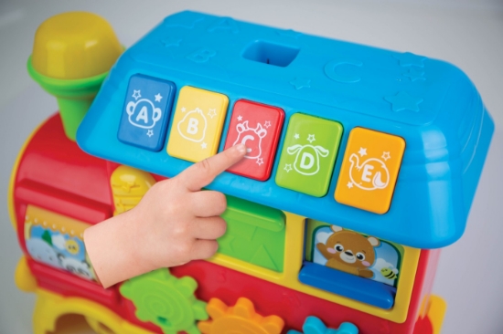 Imagine Antemergător Winfun Trenulet 3-în-1 cu lumini și sunete educative