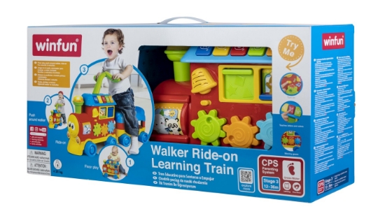 Imagine Antemergător Winfun Trenulet 3-în-1 cu lumini și sunete educative