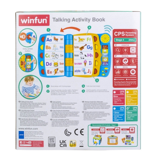 Imagine Carte interactivă Winfun – cu sunete, jocuri și activități educative 📘🔊
