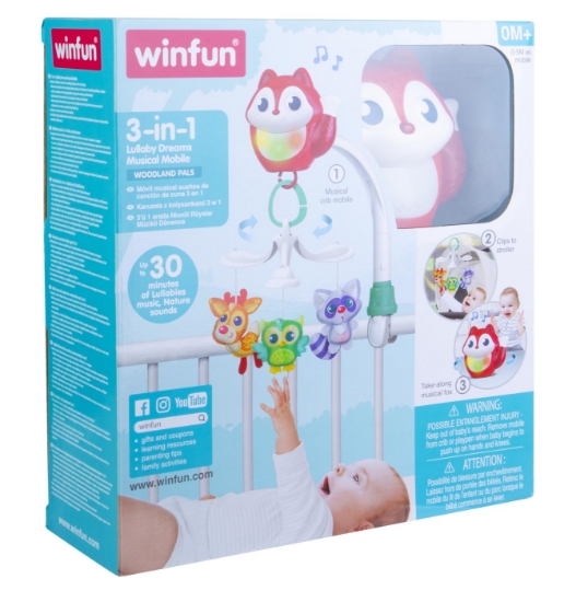 Imagine Proiector 3 în 1 Winfun – model Vulpița cu muzică și lumină