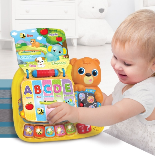 Imagine Cărticică interactivă Winfun – 13 pagini educative cu lumini, sunete și jocuri pentru copii de la 12 luni 