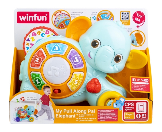 Imagine WINFUN JUCARIE DE TRAS ELEFANT CU SUNETE SI LUMINI