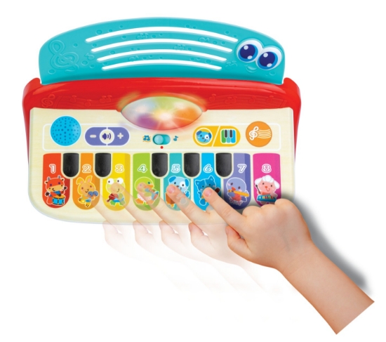 Imagine Winfun pian cu sunete si lumini cu 8 taste