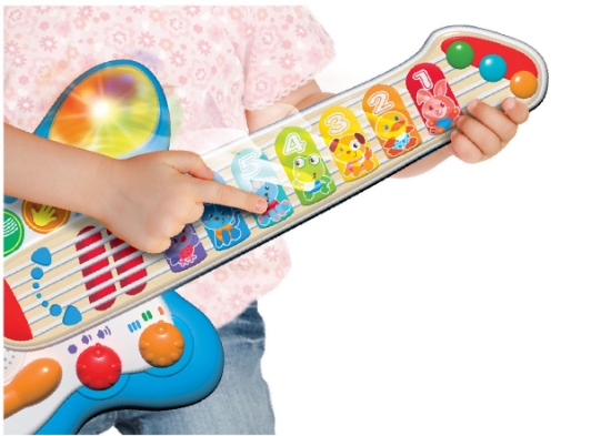 Imagine  Chitară interactivă Winfun – sunete, lumini și distracție muzicală!