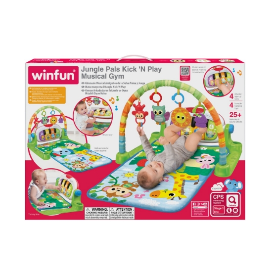 Imagine Centru muzical de activități Winfun – joacă veselă cu prietenii din junglă!