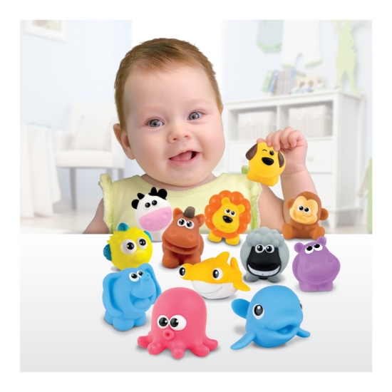 Imagine Winfun set jucării de baie – animăluțe din junglă