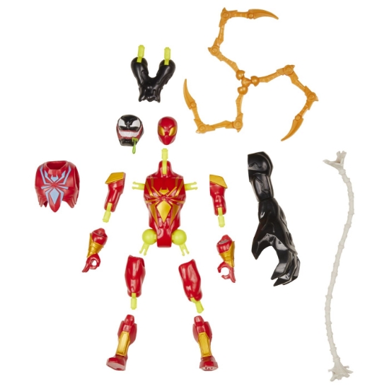 Imagine MARVEL AVENGERS MIX MASHERS FIGURINA IRON SPIDER CU ACCESORII 12CM