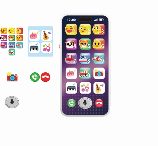 Imagine Telefon mobil interactiv bebe – Înregistrează și învață