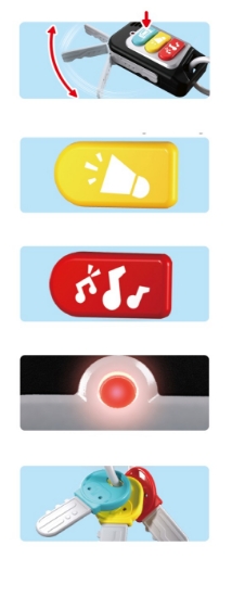 Imagine Jucărie interactivă chei auto bebe – Joacă-te și pornește