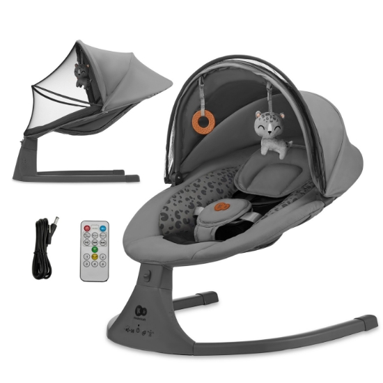 Imagine Leagăn electric Kinderkraft LUMI 2, Dark Grey
