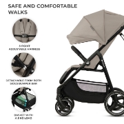 Imagine CARUCIOR SPORT KINDERKRAFT TRIG3 STONE BEIGE