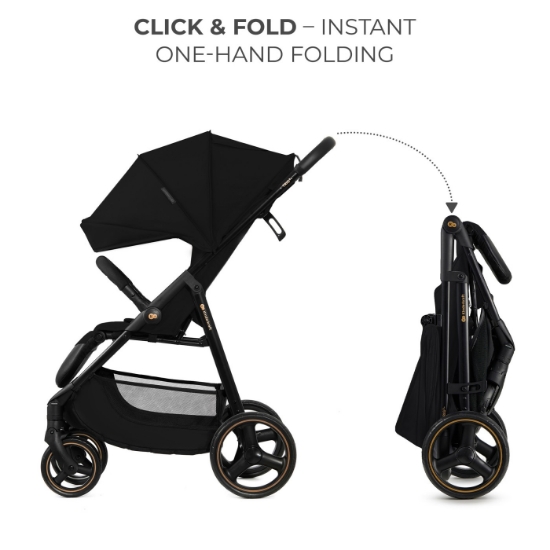 Imagine Cărucior sport Kinderkraft TRIG 3 Onyx Black