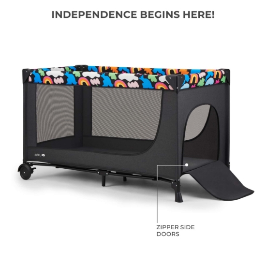 Imagine Pătuț Travel Kinderkraft JOY2, fără accesorii, Black