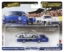 Imagine Hot Wheels transportator Mercedes-Benz 55 Blaues Wunder cu mașinuță Mercedes-Benz 300 SL, scară 1:64